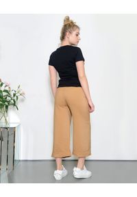Deha - DEHA - Brązowe spodnie z szeroką nogawką. Kolor: brązowy. Materiał: materiał. Sezon: lato, wiosna #2