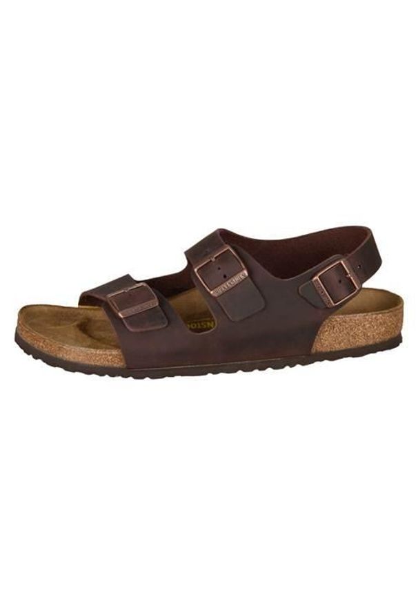 Buty do chodzenia męskie Birkenstock Milano Habana Naturleder. Zapięcie: klamry. Kolor: brązowy. Materiał: materiał, syntetyk