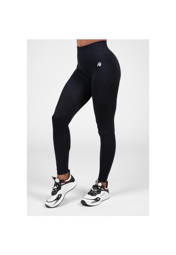 GORILLA WEAR - Whitney Bezszwowe Leginsy - Czarny. Kolor: czarny. Sport: fitness