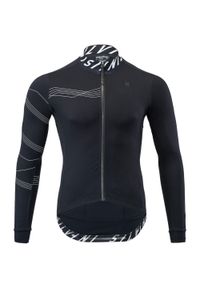 Koszulka rowerowa męska Silvini VARANO MD1603. Kolor: czarny, biały, wielokolorowy. Materiał: jersey