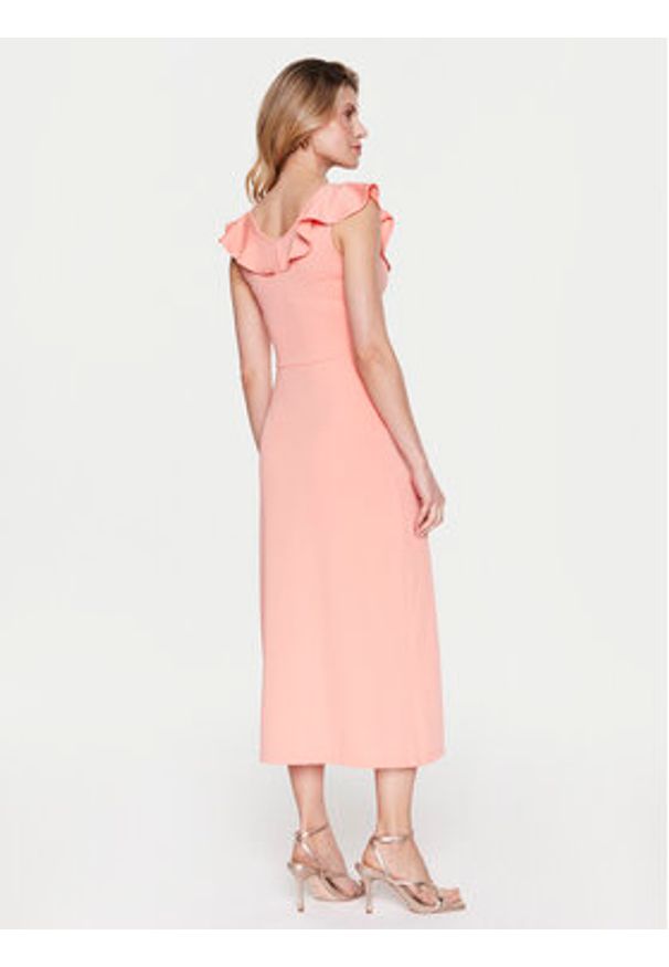 Silvian Heach Sukienka codzienna GPP23299VE Pomarańczowy Regular Fit. Okazja: na co dzień. Kolor: pomarańczowy. Materiał: syntetyk. Typ sukienki: proste. Styl: casual