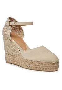 Castañer Espadryle Carol/8ED/001 20975-203 Beżowy. Kolor: beżowy. Materiał: materiał