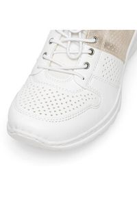 Rieker Sneakersy L3254-80 Biały. Kolor: biały. Materiał: materiał #3