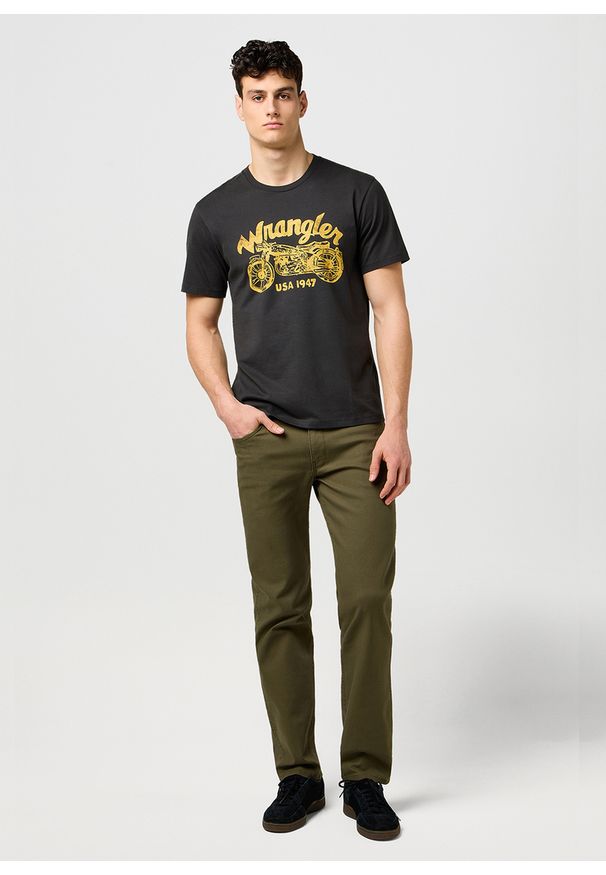 Wrangler - MESKA KOSZULKA WRANGLER AMERICANA TEE BLACK 112371412