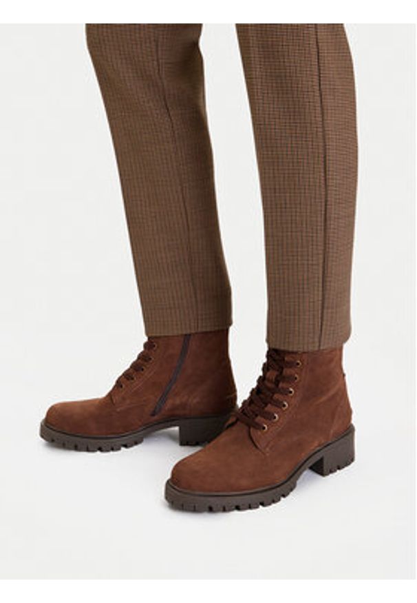 Lasocki Trzewiki CEO-WI16-D-466-05 Brązowy. Kolor: brązowy. Materiał: zamsz, skóra
