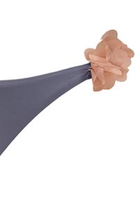 LA REVECHE - Dół od bikini Shayna​. Kolor: niebieski. Materiał: tkanina. Wzór: aplikacja, kwiaty #2
