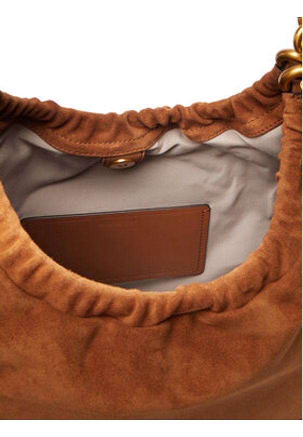 MICHAEL Michael Kors Torebka 30S6A15L7S Brązowy. Kolor: brązowy. Materiał: zamszowe, skórzane