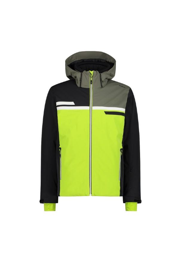 Kurtka męska narciarska męska CMP 33W0747. Kolor: zielony. Sezon: zima. Styl: wakacyjny