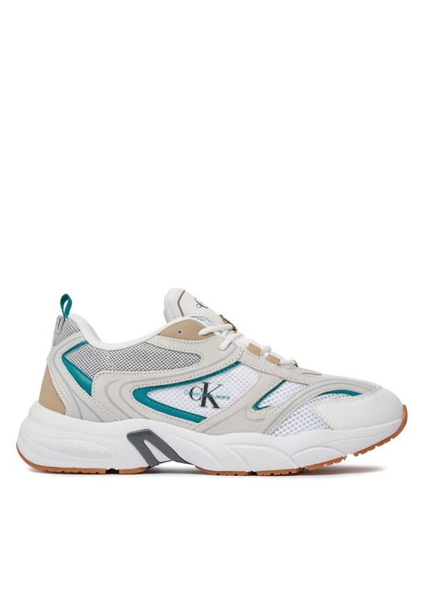 Calvin Klein Jeans Sneakersy Retro Tennis Su-Mesh YM0YM00589 Biały. Kolor: biały. Materiał: mesh
