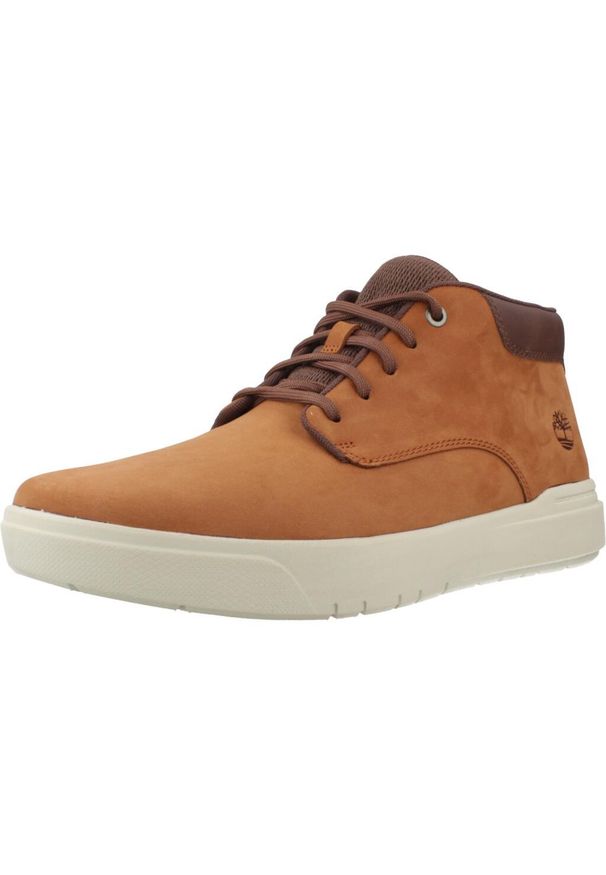 Timberland - Buty TIMBERLAND Seneca Bay MID LACE UP Brązowy. Kolor: brązowy. Materiał: tkanina, skóra. Sport: turystyka piesza