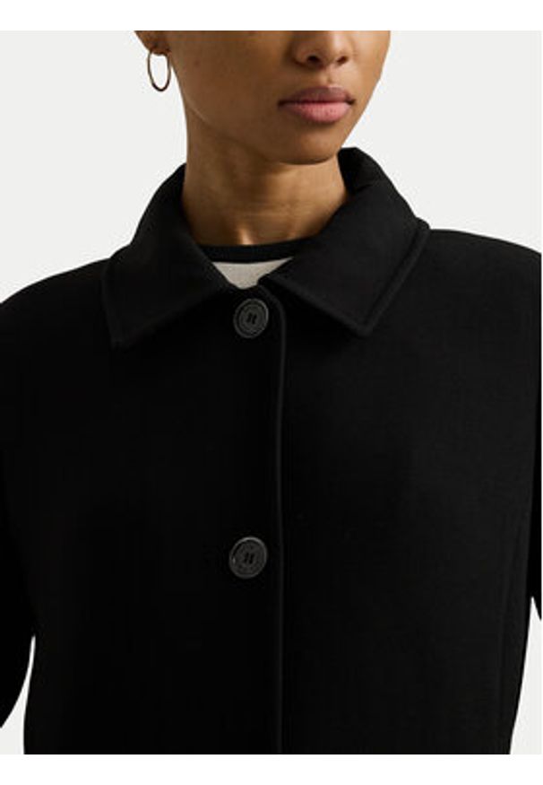 Lauren Ralph Lauren Płaszcz przejściowy 297951273001 Czarny Straight Fit. Kolor: czarny. Materiał: syntetyk