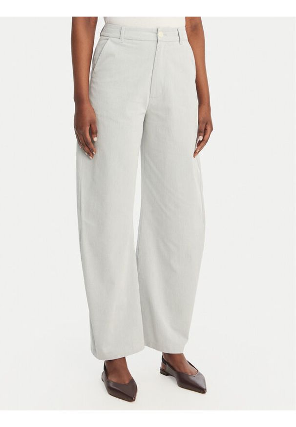 Eleh Spodnie materiałowe SS260146 Błękitny Regular Fit. Kolor: niebieski. Materiał: bawełna