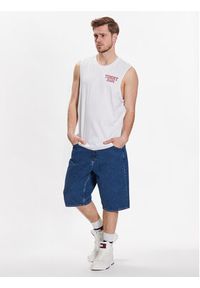 Tommy Jeans Tank top Basketball DM0DM16307 Biały Relaxed Fit. Kolor: biały. Materiał: bawełna #4
