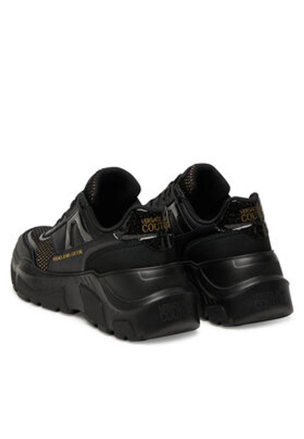 Versace Jeans Couture Sneakersy 79VA3SC4 ZSC79 899 Czarny. Kolor: czarny. Materiał: skóra