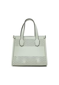 Guess Torebka Katey Perf (WH) Mini Bags HWWH87 69760 Niebieski. Kolor: niebieski. Materiał: skórzane