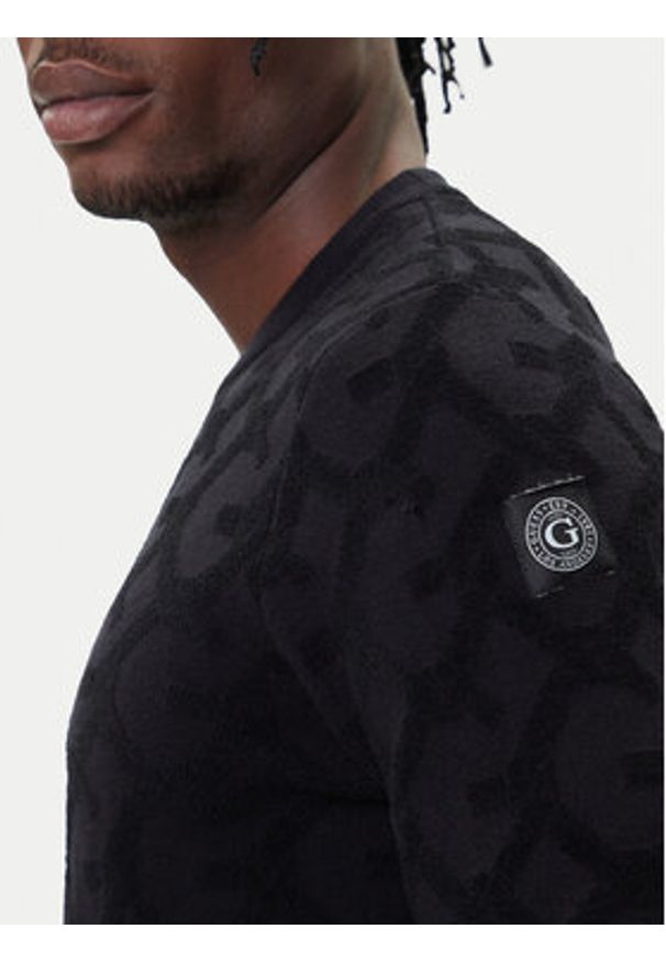 Guess Sweter M5BR19 Z0470 Czarny Regular Fit. Kolor: czarny. Materiał: syntetyk