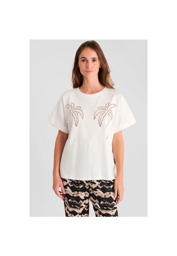 LE TEMPS DES CERISES - Koszulka damska Le Temps des cerises Istan. Kolor: czarny, biały, wielokolorowy