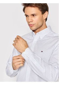 Tommy Hilfiger Tailored Koszula Circle Print MW0MW23269 Biały Regular Fit. Kolor: biały. Materiał: bawełna. Wzór: nadruk #3