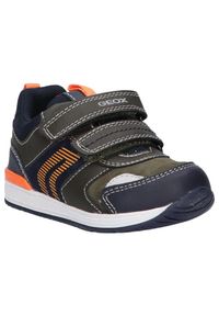 Geox - Buty GEOX B RISHON BOY B Niebieski. Kolor: niebieski. Materiał: syntetyk, tkanina. Sport: turystyka piesza