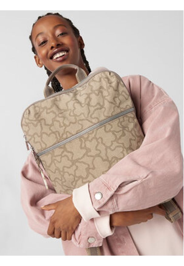 Tous - TOUS Plecak Mochila Kn Calores 2001038148 Beżowy. Kolor: beżowy. Materiał: materiał