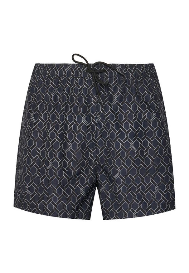 Karl Lagerfeld - KARL LAGERFELD Szorty kąpielowe B1M46003 Granatowy Regular Fit. Kolor: niebieski. Materiał: syntetyk