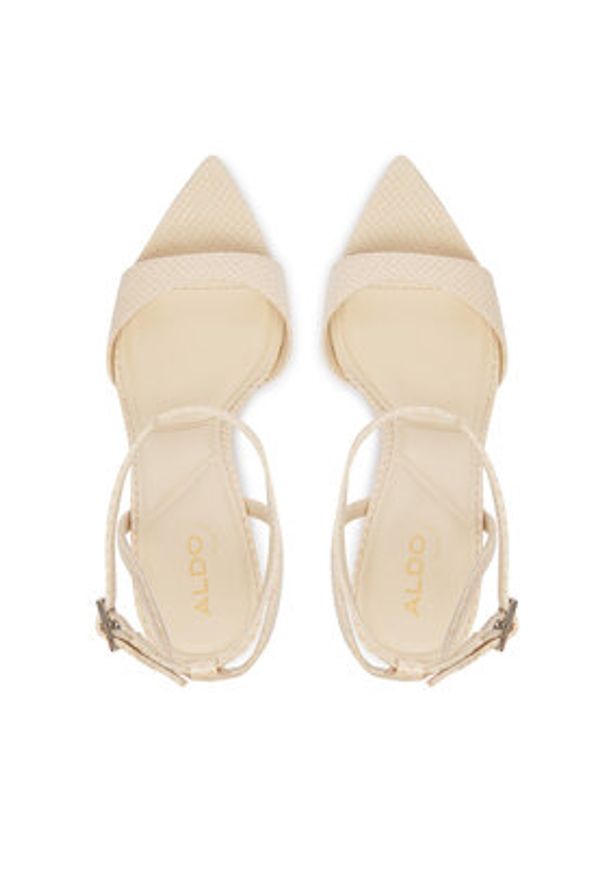 Aldo Sandały Leandra 14298903 Kremowy. Kolor: kremowy. Materiał: skóra