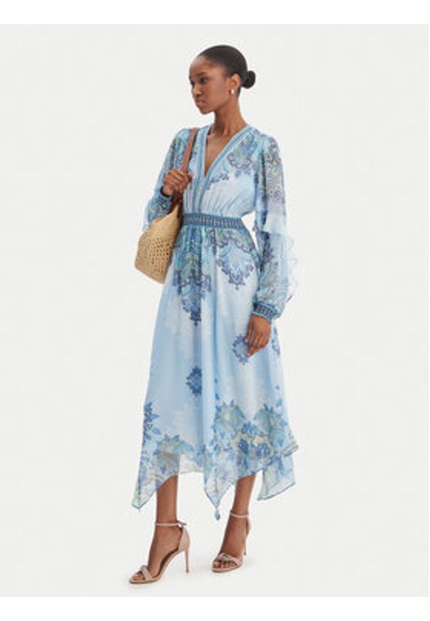 Hale bob - Hale Bob Sukienka letnia Kamilah 5YHR630A Błękitny Regular Fit. Kolor: niebieski. Materiał: syntetyk. Sezon: lato