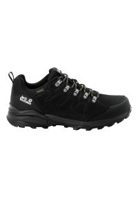 Buty trekkingowe męskie Jack Wolfskin Refugio Texapore Low. Kolor: czarny, szary, wielokolorowy, żółty. Sport: turystyka piesza