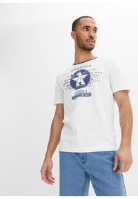 bonprix - T-shirt (2 szt.). Kolor: biały. Wzór: nadruk. Styl: sportowy #1