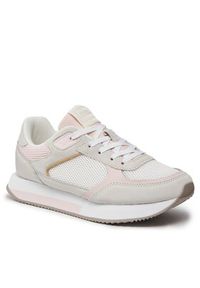 TOMMY HILFIGER - Tommy Hilfiger Sneakersy Essential Elevated Runner FW0FW07700 Szary. Kolor: szary. Materiał: zamsz, skóra #4