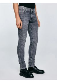 Big-Star - Jeansy męskie skinny szare Deric 993. Okazja: na co dzień. Kolor: szary. Styl: casual #3
