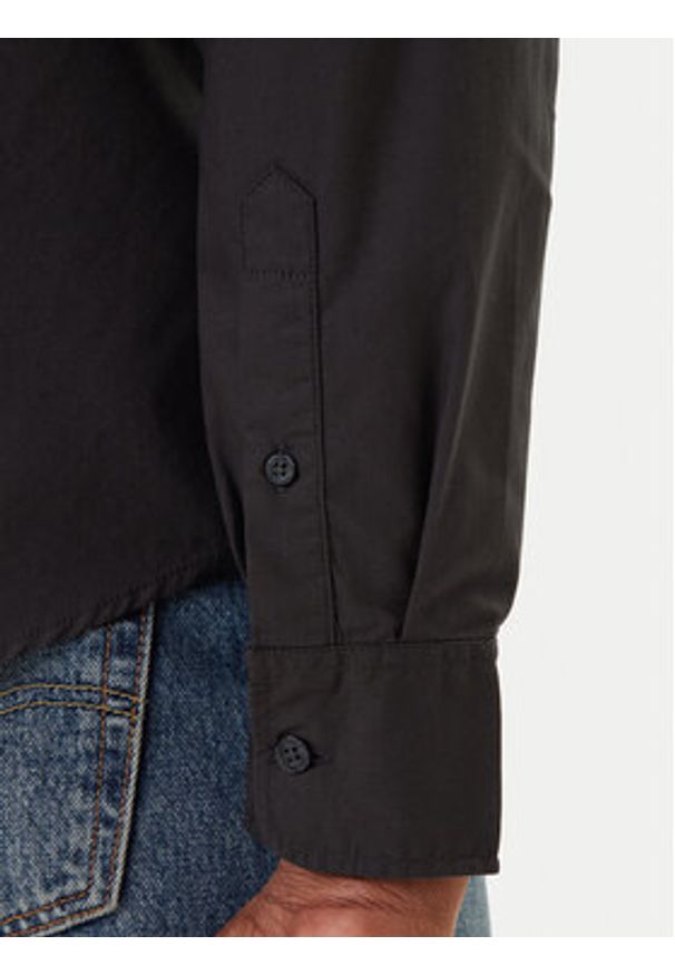 Mustang Koszula Canton 1016951 Czarny Slim Fit. Kolor: czarny. Materiał: bawełna