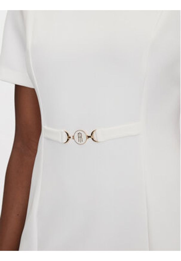 Fracomina Sukienka koktajlowa FS25SD1006W42901 Biały Regular Fit. Kolor: biały. Materiał: syntetyk. Styl: wizytowy