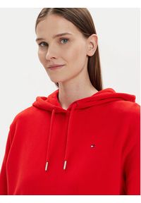 TOMMY HILFIGER - Tommy Hilfiger Bluza Flag WW0WW41245 Czerwony Relaxed Fit. Kolor: czerwony. Materiał: bawełna #4