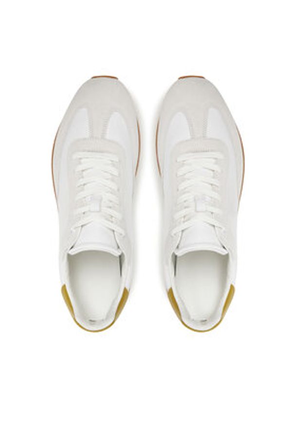 Calvin Klein Sneakersy Low Prof Runn Laceup Cv Mix HM0HM01723 Biały. Kolor: biały. Materiał: skóra, zamsz