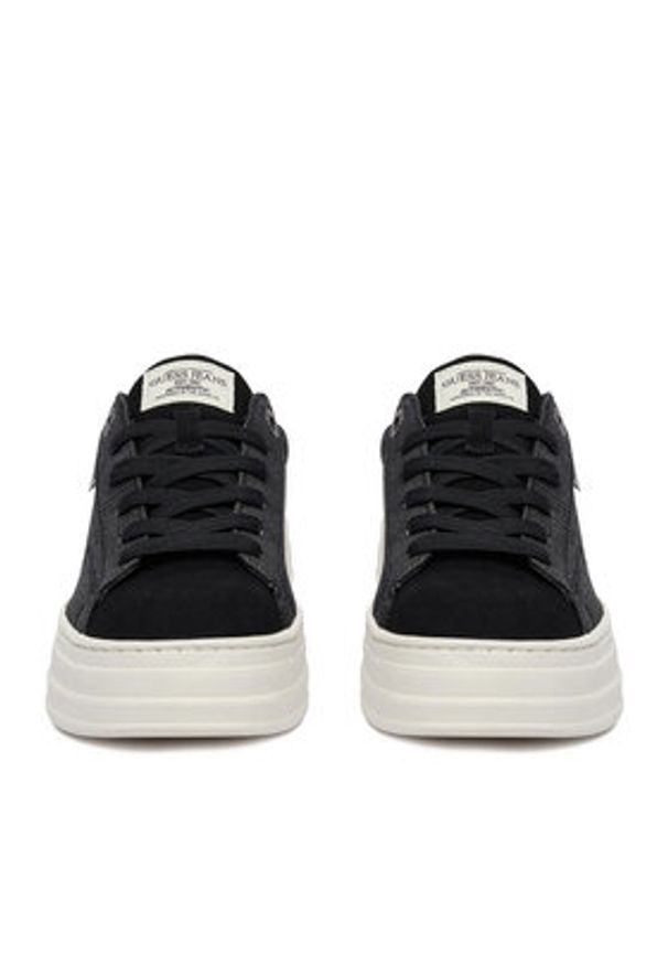 Guess Jeans Sneakersy WBEO-GSJ0917 Czarny. Kolor: czarny. Materiał: materiał