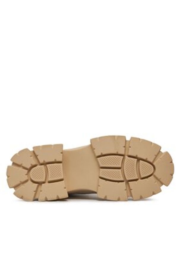 Steve Madden Trapery Tanker Bootie SM11001261 SM11001261-846 Beżowy. Kolor: beżowy. Materiał: zamsz, skóra