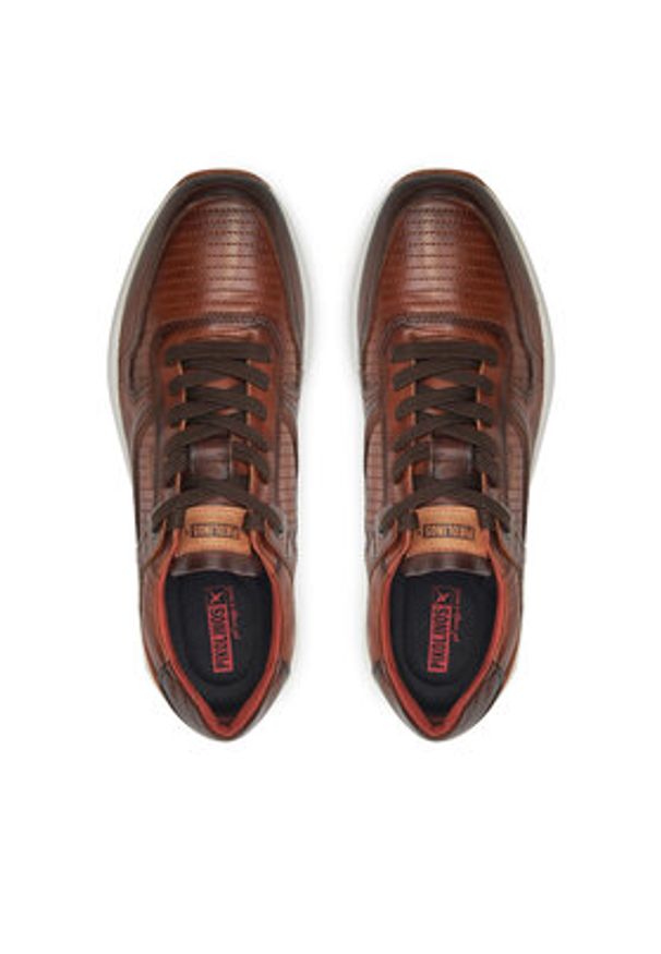 Pikolinos Sneakersy M8R-6239C1 Brązowy. Kolor: brązowy. Materiał: skóra