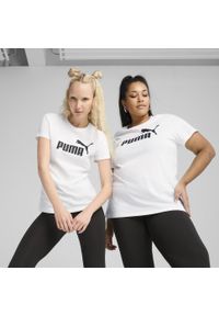 Puma - Damska koszulka ESS No. 1 Logo PUMA. Kolor: biały, wielokolorowy, czarny. Materiał: guma. Wzór: nadruk. Sport: fitness, bieganie #2