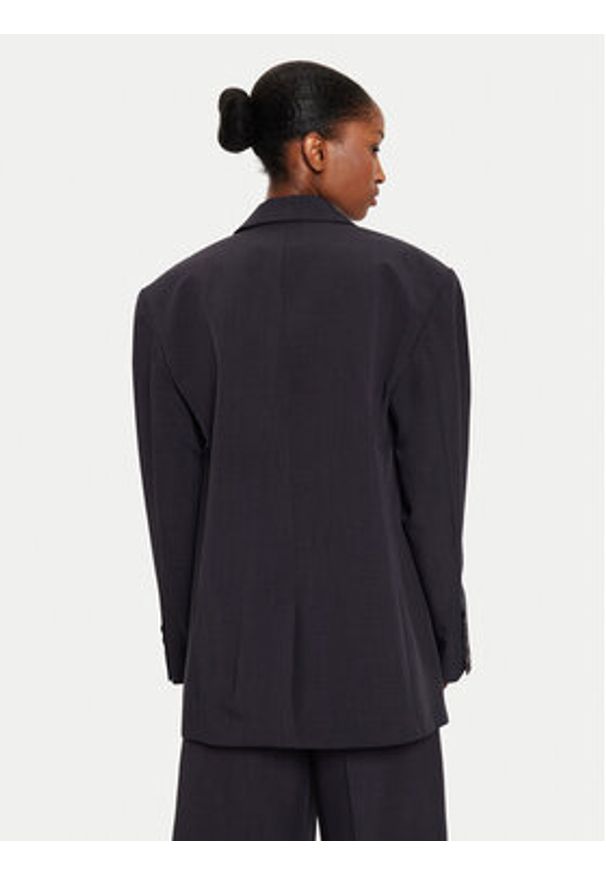 Herskind Marynarka Yago 5253519 Granatowy Oversize. Kolor: niebieski. Materiał: syntetyk