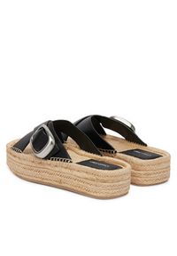 Calvin Klein Espadryle Flatf Espadrill Cross Lth Hdw HW0HW02892 Czarny. Kolor: czarny. Materiał: skóra #5