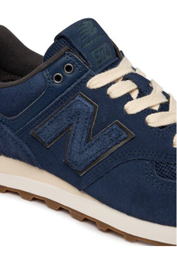 New Balance Sneakersy U5747FO Granatowy. Kolor: niebieski. Materiał: skóra, zamsz