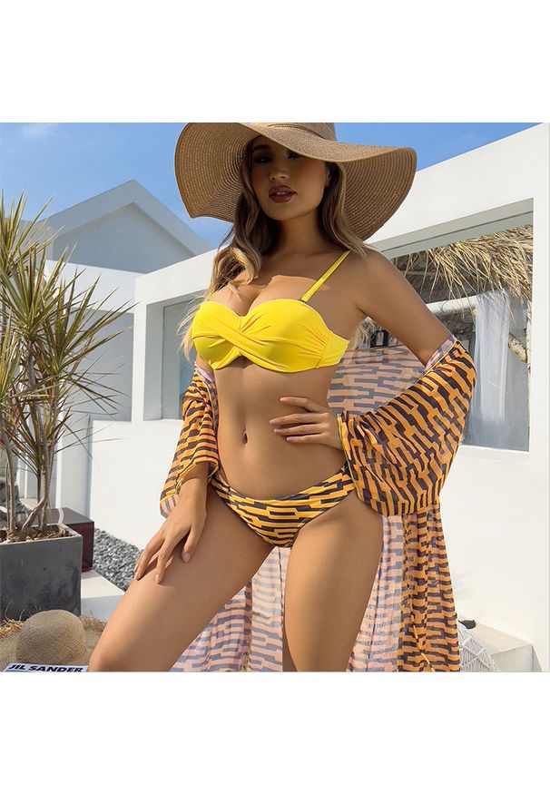 Intica - Dwuczęściowy strój kąpielowy z usztywnieniem na plażę Rosio. Kolor: wielokolorowy. Materiał: materiał