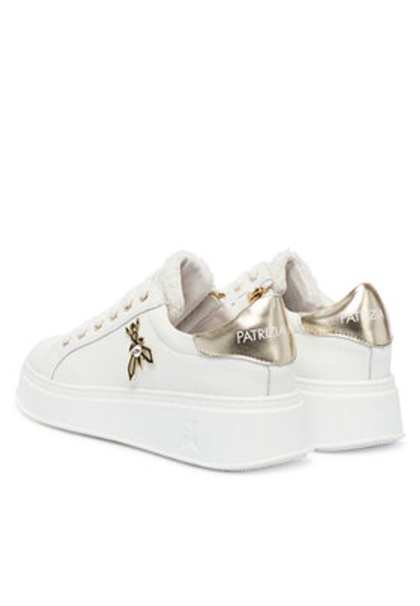 Patrizia Pepe Sneakersy PPJ903.27 Biały. Kolor: biały. Materiał: skóra