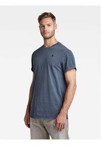 G-Star RAW - G-Star Raw T-Shirt D16396-2653-D418 Niebieski Regular Fit. Kolor: niebieski. Materiał: bawełna #4