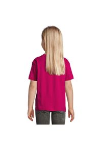 SOL'S - Koszulka Regent Dla Dzieci. Kolor: różowy. Sport: joga i pilates