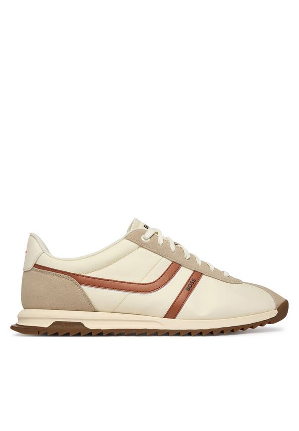 Sneakersy BOSS. Kolor: beżowy