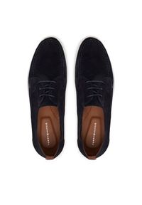 TOMMY HILFIGER - Tommy Hilfiger Mokasyny Moc T Derby FM0FM05495 Granatowy. Kolor: niebieski. Materiał: zamsz, skóra