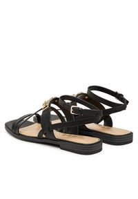 Guess Sandały FLJRUL LEA03 Czarny. Kolor: czarny. Materiał: skóra #3