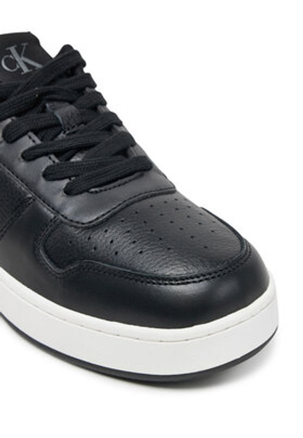 Calvin Klein Jeans Sneakersy Basket Cupsole Low Mg YW0YW01765 Czarny. Kolor: czarny. Materiał: skóra